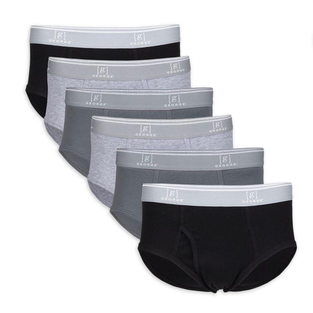 GEORGE‎ mens 6 pack briefs.  Size 3XL. New in package.